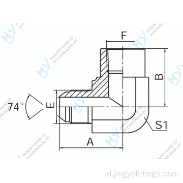 90 metrik jantan 74 kerucut/npt betina